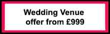 Sapphire London wedding venue special offers